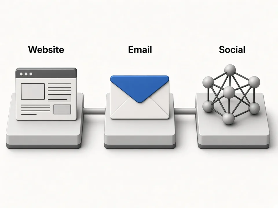 Website enrichment adding email and social contacts to Apple Maps leads