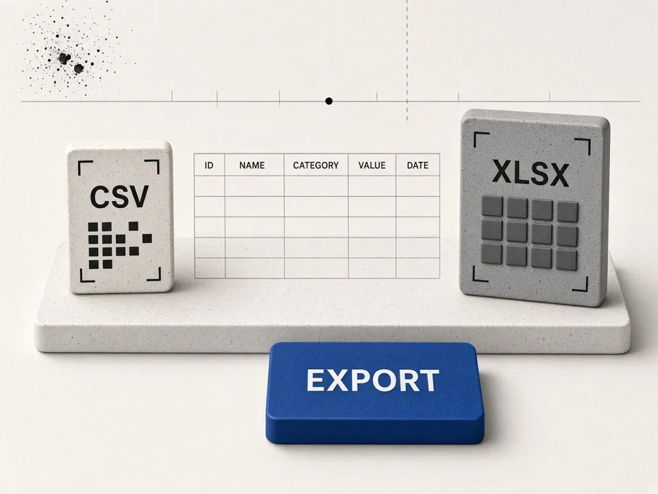 CSV and XLSX export from Bing Maps Extractor