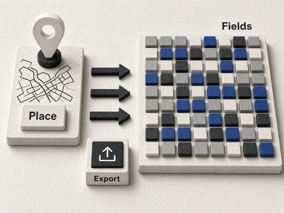 Place details converting into ~36 exportable lead fields