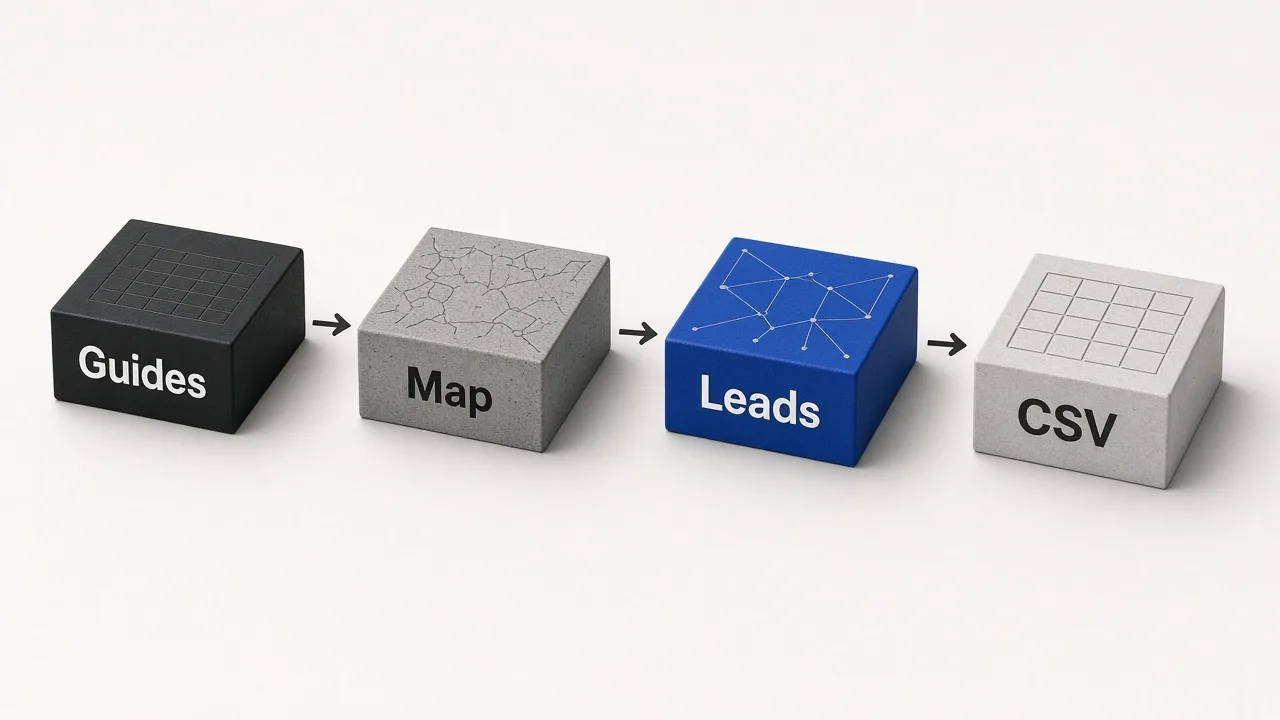 Editorial illustration of Maps guides hub