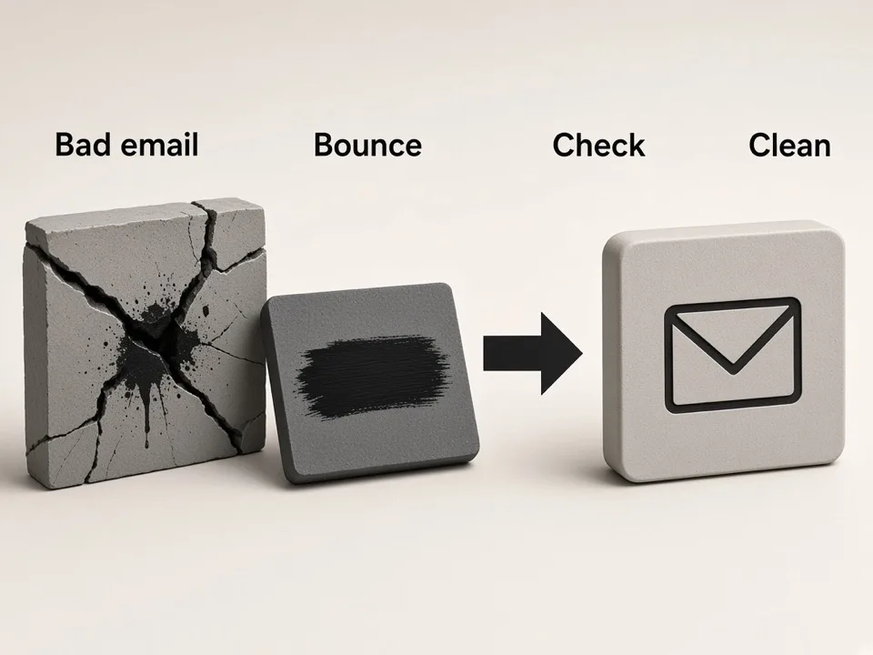 Bad emails causing bounces in a lead list